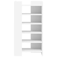 Schoenenkast 52x37,5x100 cm bewerkt hout wit - thumbnail