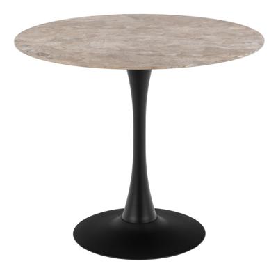 Bendt Ronde Bistrotafel 'Tempest' Keramiek met marmerlook, 90cm, kleur Bruin Bendt Ronde Bistrotafel 'Tempest' Keramiek met marmerlook, 90cm, kleur Bruin