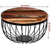 Salontafel massief gerecycled hout - thumbnail