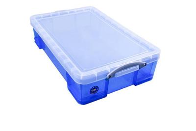 Opbergbox ru 33ltr 710x440x165mm transp blauw Opbergbox ru 33ltr 710x440x165mm transp blauw