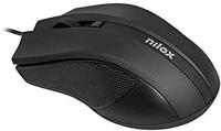 Muis Nilox MOUSB1002 Zwart 1600 dpi - thumbnail