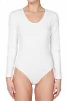 J&C body lange mouw katoen - bodystocking dames - diepe ronde hals - Witte body - zwarte body - L - L - L - L - L - L - L - L - thumbnail