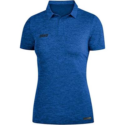 JAKO 6329D Polo Premium Basics Dames - Royal Gemeleerd - 38
