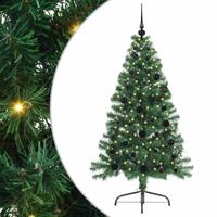 VidaXL Kunstmatig voorverlicht kerstboom met 150 led groen 150 cm pvc - thumbnail