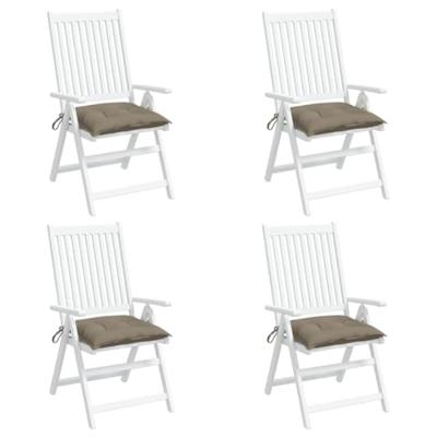 VidaXL Palletkussens 4 st 50x50x7 cm oxford stof taupe