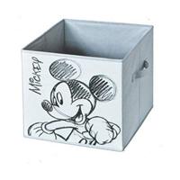 Emmercontainer Domopak Living Mickey Lichtgrijs Stof 32 x 32 x 32 cm Rechthoekig - thumbnail