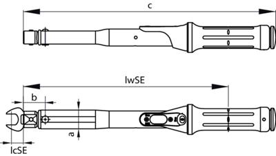 Gedore Momentsleutel Torcofix SE 9x12 - 7600210