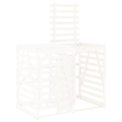 VidaXL Containerberging verlengstuk massief grenenhout wit