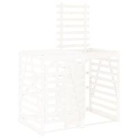 VidaXL Containerberging verlengstuk massief grenenhout wit - thumbnail