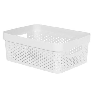 Curver infinity dots box 11l 35.6x26.6x13.6 cm wit Curver infinity dots box 11l 35.6x26.6x13.6 cm wit