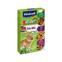 Trio Mix honing/spelt-popcorn/honing-bosbes/vlierbes-kracker dwergkonijn 3in1 Gebr. de Boon Vitakraft - Vitakraft - thumbnail
