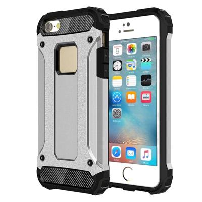 Harde Armor TPU + PC combinatie Case voor iPhone SE & 5 & 5s(Silver) Harde Armor TPU + PC combinatie Case voor iPhone SE & 5 & 5s(Silver)