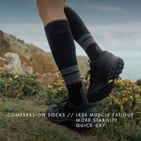 Falke TK Compression Energy Wandelsok Dames Turquoise 35-38 W1 - thumbnail