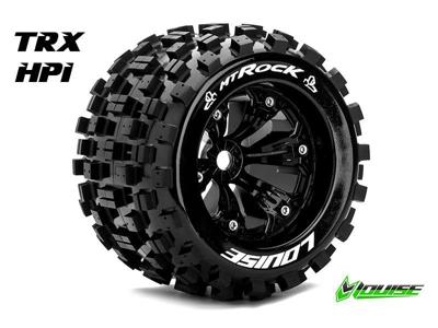 Louise MT-ROCK Medium banden op zwarte velgen voor 1/8 MT - 0 offset