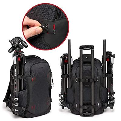 Manfrotto PRO Light Flexloader L, Professionele Rugzak voor Camera's, Uitbreidbaar Vak voor 3-Axis Gimbal Stabilisator, Meerdere Statief Bevestigingspunten, Verwisselbare Verdeelschotten, Zwart