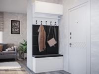 Vestiaire BALI DELUXE 2 klapdeuren wit met 6 kussens - thumbnail