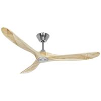 CasaFan ECO GENUINO 152 BN-NT Plafondventilator 16.6 W (Ø x h) 1520 mm x 285 mm Chroom Met afstandsbediening, Met wintermodus - thumbnail