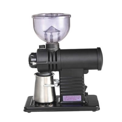 Elektrische koffiemolen plat wiel Burr Grinder koffie Miller (zwart)