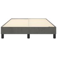 Boxspringframe fluweel donkergrijs 120x200 cm - thumbnail