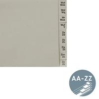 Leitz 1324 Register DIN A4, Bovenbreedte A-Z Manila papier Grijs 360 tabbladen 13240085 - thumbnail