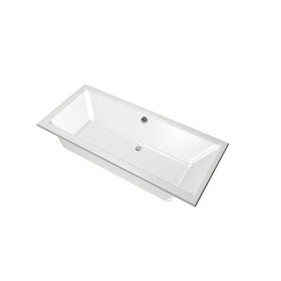 Xenz Kristal Ligbad - 180x80x48 - afvoer Midden - acryl - wit 6986-01 Xenz Kristal Ligbad - 180x80x48 - afvoer Midden - acryl - wit 6986-01