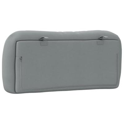 Hoofdbordkussen 90 cm stof lichtgrijs