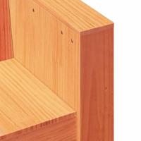 Tuinbank 2-zits 134x60x62 cm massief grenenhout wasbruin - thumbnail