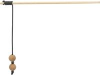 Trixie citystyle kattenspeelgoed speelhengel met kogels kurk/hout 40 cm 4 st - thumbnail
