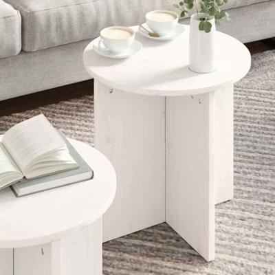 Salontafel 2 pcs Wit
