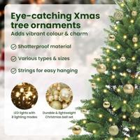 Kunstkerstboom met 150 LED met standaard Groen 150 cm PE en PVC - thumbnail