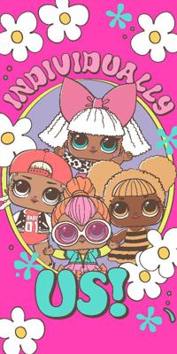 LOL Surprise strandlaken 70 x 140 cm roze LOL Surprise strandlaken 70 x 140 cm roze