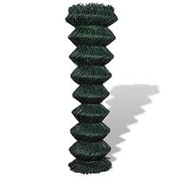 VidaXL Gaashek 1,5x25 m staal groen - thumbnail