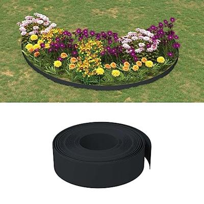 VidaXL Tuinrand 10 m 15 cm polyetheen zwart VidaXL Tuinrand 10 m 15 cm polyetheen zwart