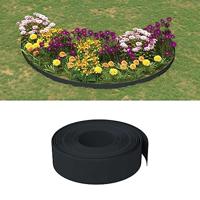 VidaXL Tuinrand 10 m 15 cm polyetheen zwart - thumbnail