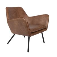 Fauteuil 'Stefan', kleur Bruin - thumbnail