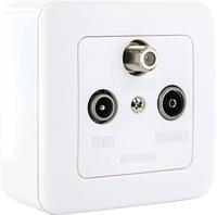 Schwaiger DSE950531 Antennedoos TV, Satelliet, FM Opbouw (op muur) Enkele aansluitdoos - thumbnail