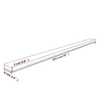Hoekbeschermer 6x2x101,5 cm PU geel en zwart