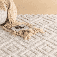 Nohr Vloerkleed 'Rondale' 200 x 290cm, kleur Off White - thumbnail