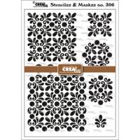 Crealies • stencilzz & maskzz nr.306 amber partial design - thumbnail