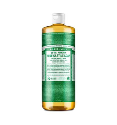 Dr. Bronner's Vloeibare zeep - pure castile - amandel - 945 ml