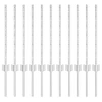 VidaXL Afrasteringspaal 11 pcs zilver 60 cm staal - thumbnail