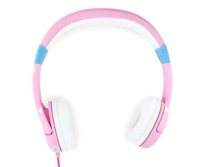 OTL Technologies Junior Peppa Pig Princess Peppa Pig Peppa (gevoerde beugel, volumebegrenzing tot 85 dB, kleurrijk Peppa Pig design, voor jongens en meisjes) roze/wit