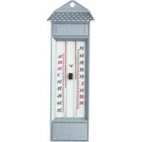 Buitenthermometer metaal min/max zilver 23.2 cm - thumbnail