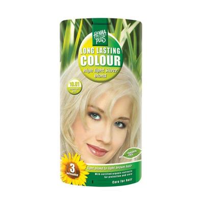 Henna Plus Long lasting colour 10.01 silver blond 100 Milliliter Henna Plus Long lasting colour 10.01 silver blond 100 Milliliter