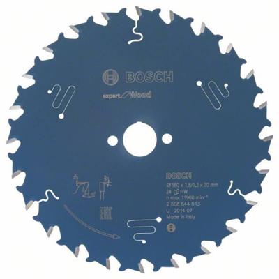 Bosch Accessoires Cirkelzaagblad Expert for Wood 160x20x1.8/1.3x24T - 2608644013