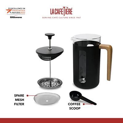 La Cafetière - Pisa Cafetiere Zwart - 8 kops - thumbnail