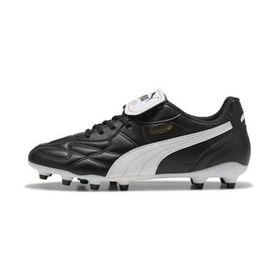 PUMA King Top Gras / Kunstgras Voetbalschoenen (MG) Zwart Wit Goud