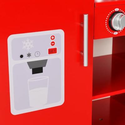 VidaXL Kinderspeelkeuken 84x31x89 cm mdf rood