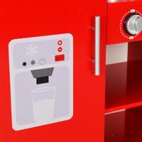 Kinderspeelkeuken 84x31x89 cm MDF rood - thumbnail