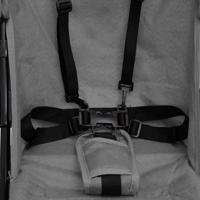 VidaXL Kinderbuggy staal lichtgrijs en zwart - thumbnail